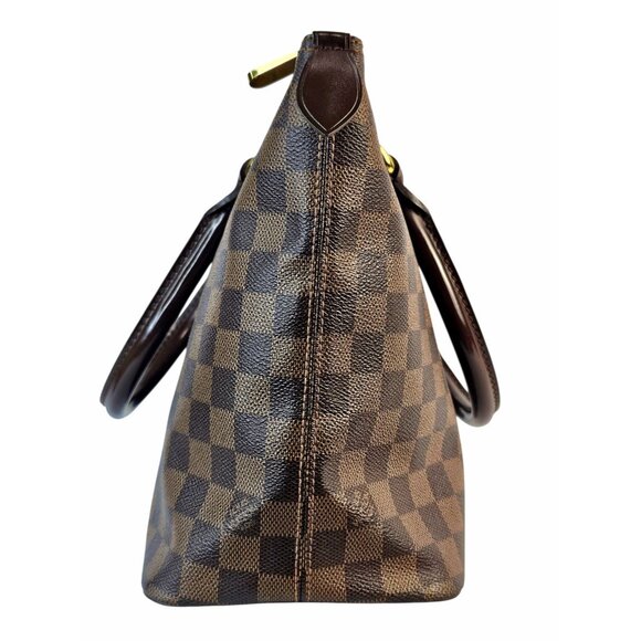 LOUIS VUITTON SALEYA PM Damier Ebene Satchel Bag Tote Leather Monogram Handbag - Picture 14 of 15